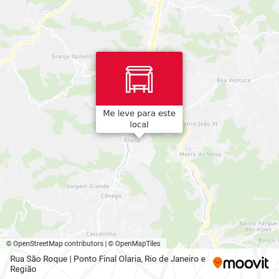 Rua São Roque | Ponto Final Olaria mapa