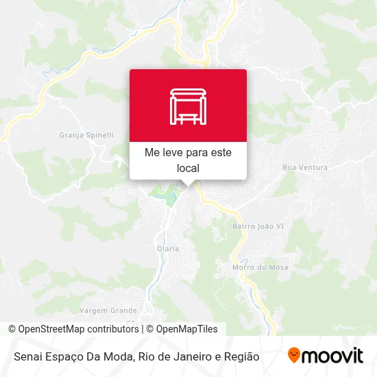 Senai Espaço Da Moda mapa