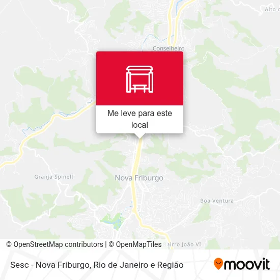 Sesc - Nova Friburgo mapa