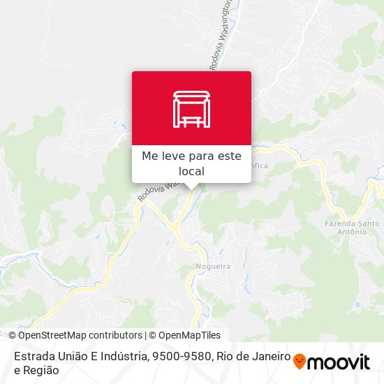 Estrada União E Indústria, 9500-9580 mapa