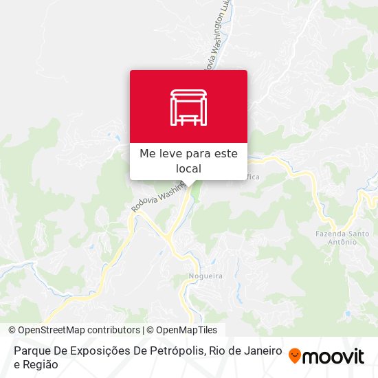 Parque De Exposições De Petrópolis mapa