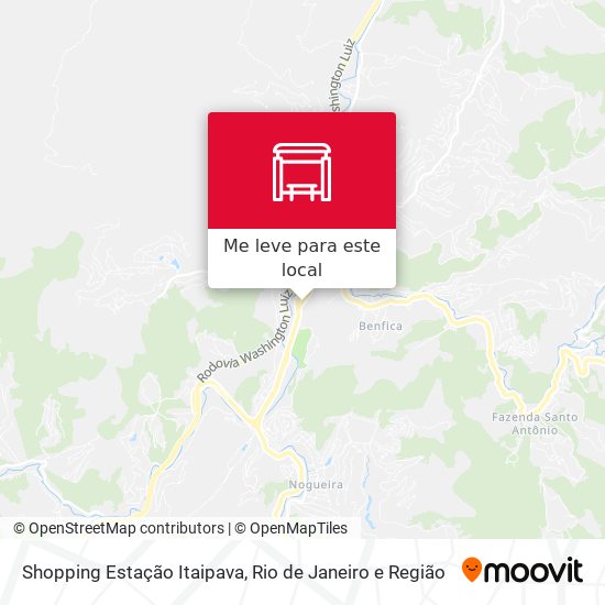 Shopping Estação Itaipava mapa