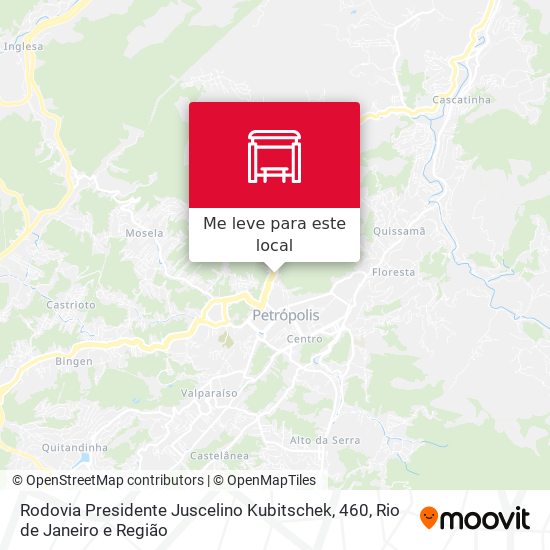 Rodovia Presidente Juscelino Kubitschek, 460 mapa