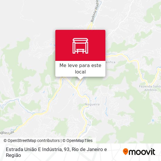 Estrada União E Indústria, 93 mapa