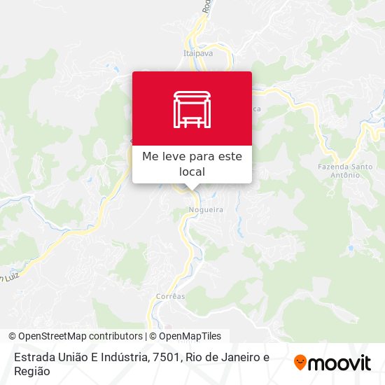 Estrada União E Indústria, 7501 mapa
