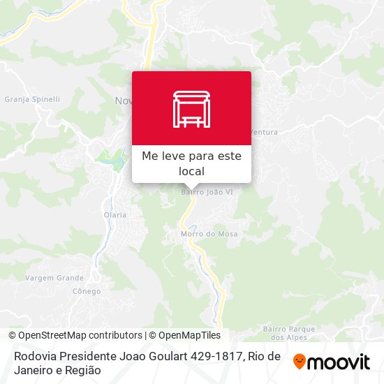 Rodovia Presidente Joao Goulart 429-1817 mapa