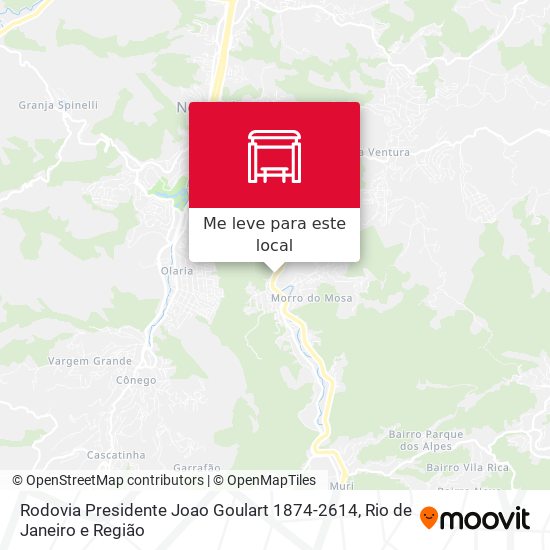 Rodovia Presidente Joao Goulart 1874-2614 mapa