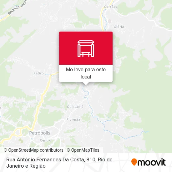 Rua Antônio Fernandes Da Costa, 810 mapa