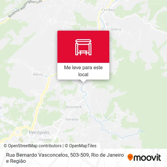 Rua Bernardo Vasconcelos, 503-509 mapa