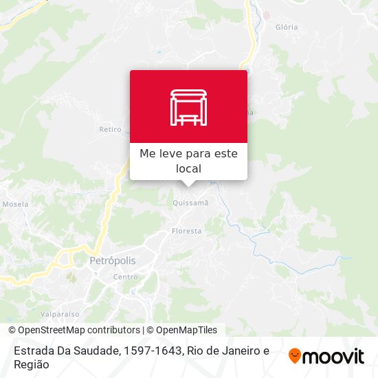 Estrada Da Saudade, 1597-1643 mapa