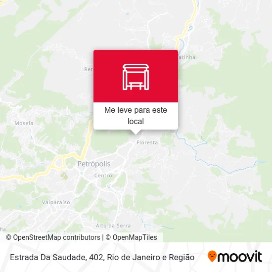 Estrada Da Saudade, 402 mapa