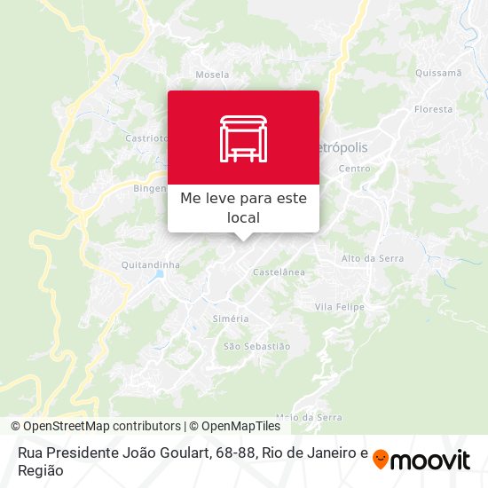 Rua Presidente João Goulart, 68-88 mapa