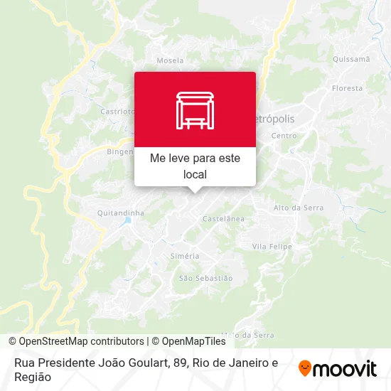 Rua Presidente João Goulart, 89 mapa
