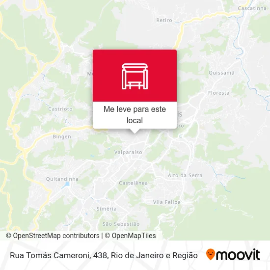 Rua Tomás Cameroni, 438 mapa