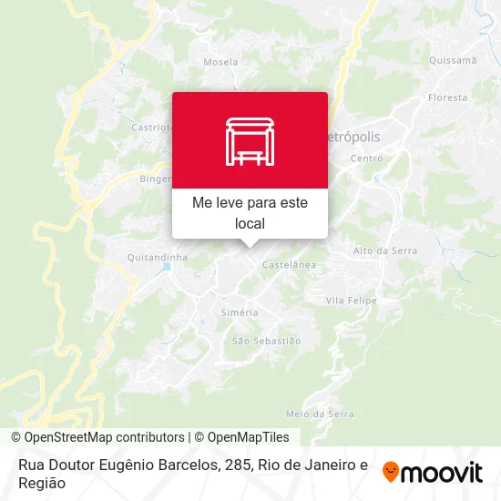 Rua Doutor Eugênio Barcelos, 285 mapa