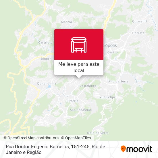 Rua Doutor Eugênio Barcelos, 151-245 mapa