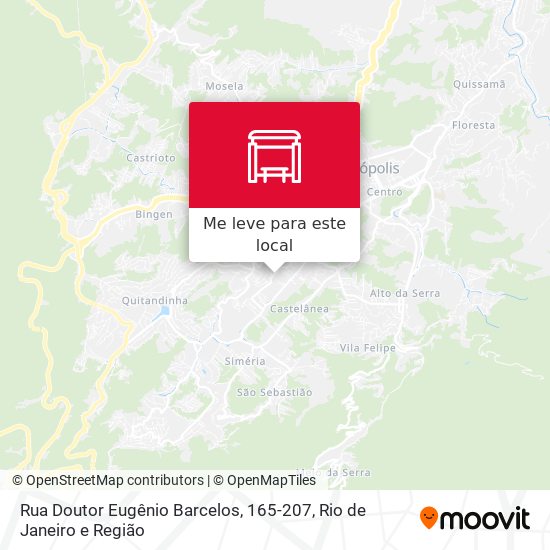 Rua Doutor Eugênio Barcelos, 165-207 mapa