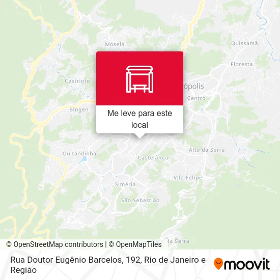 Rua Doutor Eugênio Barcelos, 192 mapa