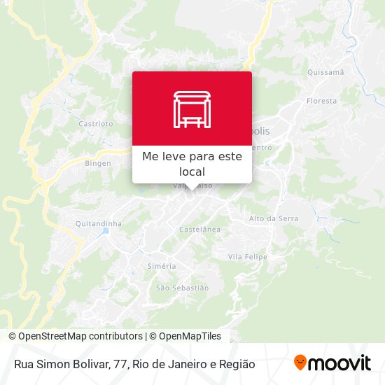 Rua Simon Bolivar, 77 mapa
