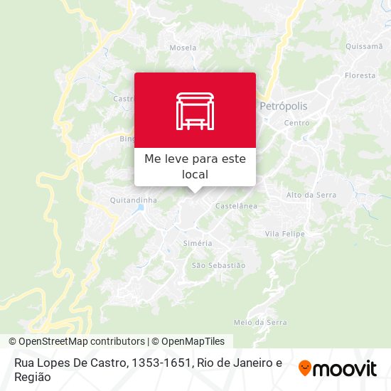 Rua Lopes De Castro, 1353-1651 mapa