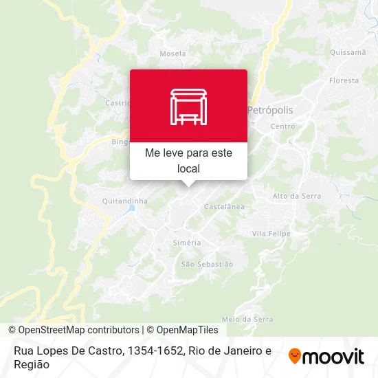 Rua Lopes De Castro, 1354-1652 mapa