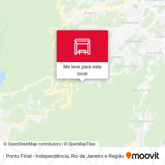 Ponto Final - Independência mapa