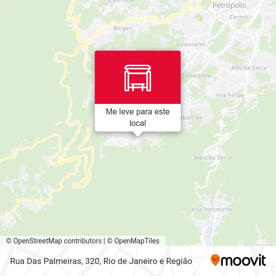 Rua Das Palmeiras, 320 mapa