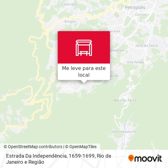 Estrada Da Independência, 1659-1699 mapa