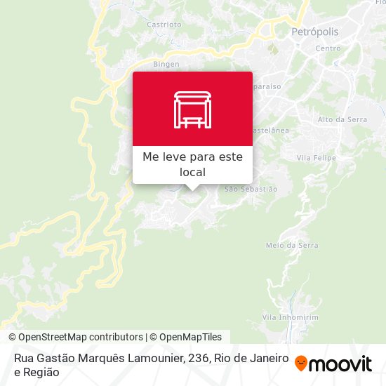 Rua Gastão Marquês Lamounier, 236 mapa