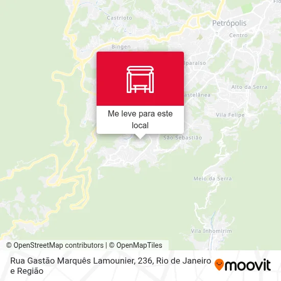 Rua Gastão Marquês Lamounier, 236 mapa