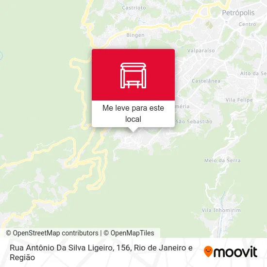 Rua Antônio Da Silva Ligeiro, 156 mapa