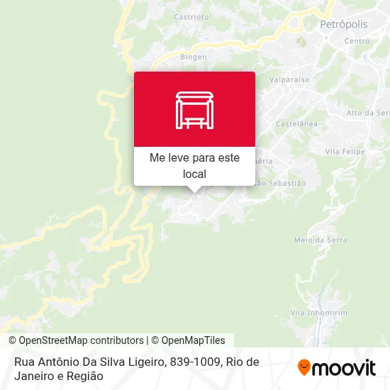 Rua Antônio Da Silva Ligeiro, 839-1009 mapa
