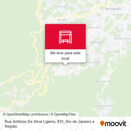 Rua Antônio Da Silva Ligeiro, 831 mapa