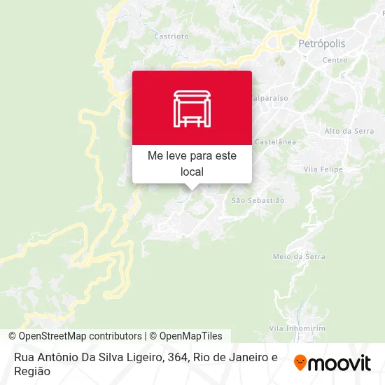Rua Antônio Da Silva Ligeiro, 364 mapa
