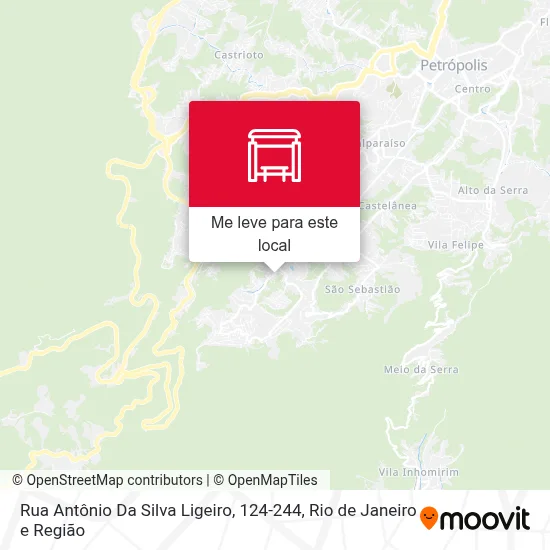 Rua Antônio Da Silva Ligeiro, 124-244 mapa