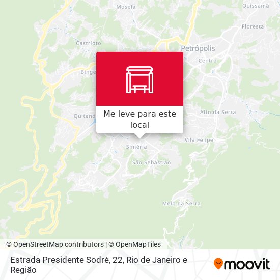 Estrada Presidente Sodré, 22 mapa