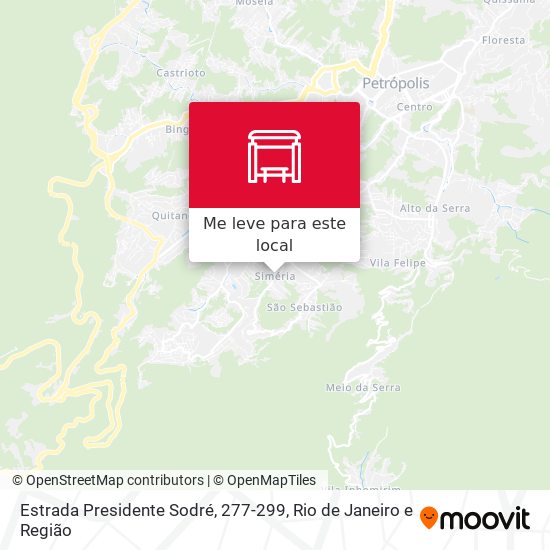 Estrada Presidente Sodré, 277-299 mapa