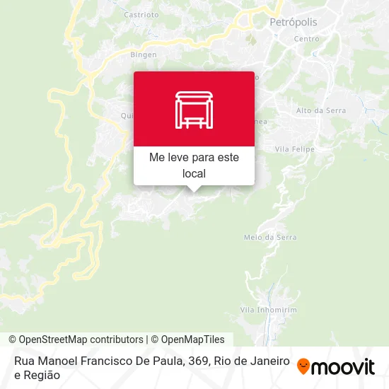Rua Manoel Francisco De Paula, 369 mapa