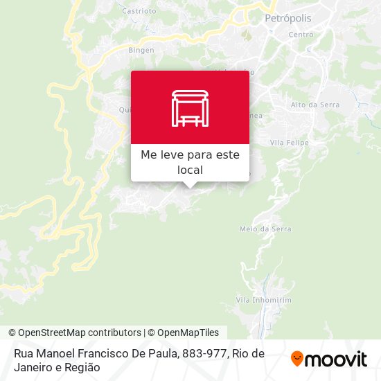 Rua Manoel Francisco De Paula, 883-977 mapa