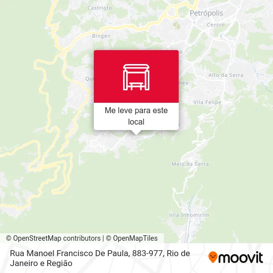 Rua Manoel Francisco De Paula, 883-977 mapa