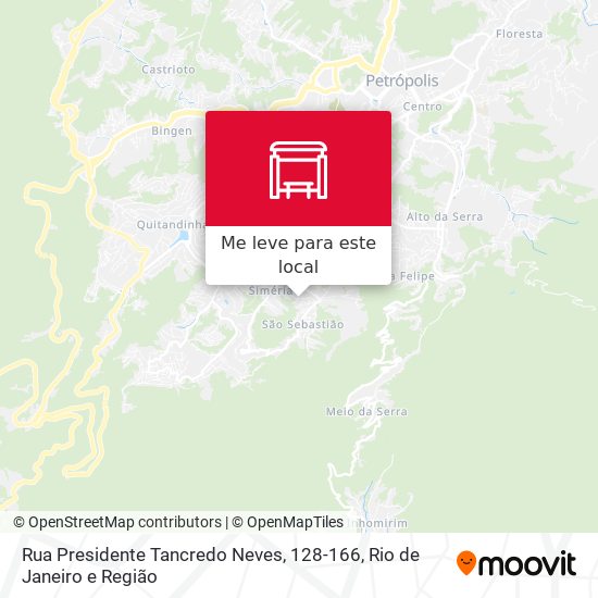 Rua Presidente Tancredo Neves, 128-166 mapa
