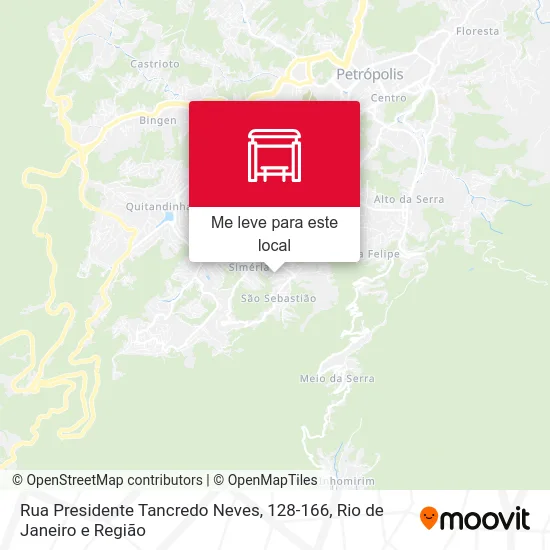 Rua Presidente Tancredo Neves, 128-166 mapa