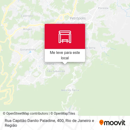 Rua Capitão Danilo Paladine, 400 mapa
