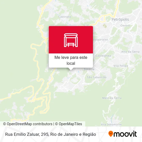 Rua Emílio Zaluar, 295 mapa