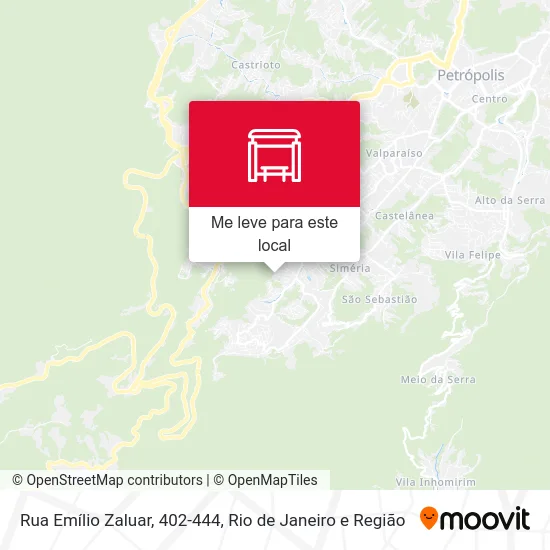 Rua Emílio Zaluar, 402-444 mapa