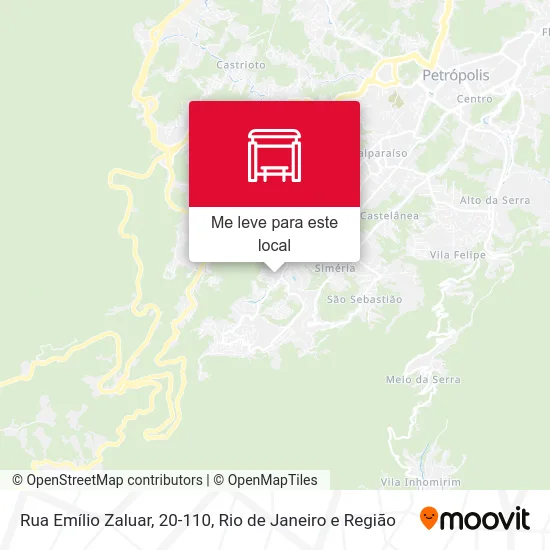 Rua Emílio Zaluar, 20-110 mapa