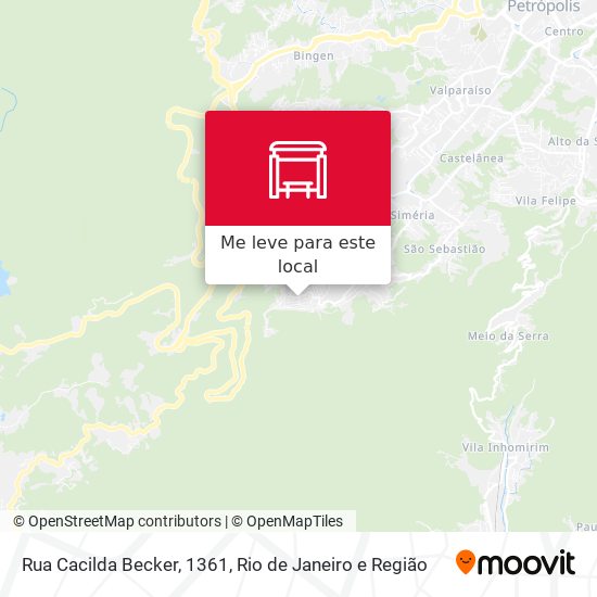 Rua Cacilda Becker, 1361 mapa