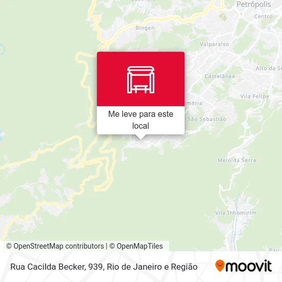 Rua Cacilda Becker, 939 mapa