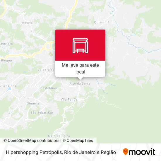 Hipershopping Petrópolis mapa