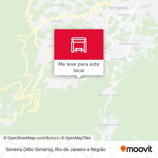 Siméria (Alto Siméria) mapa